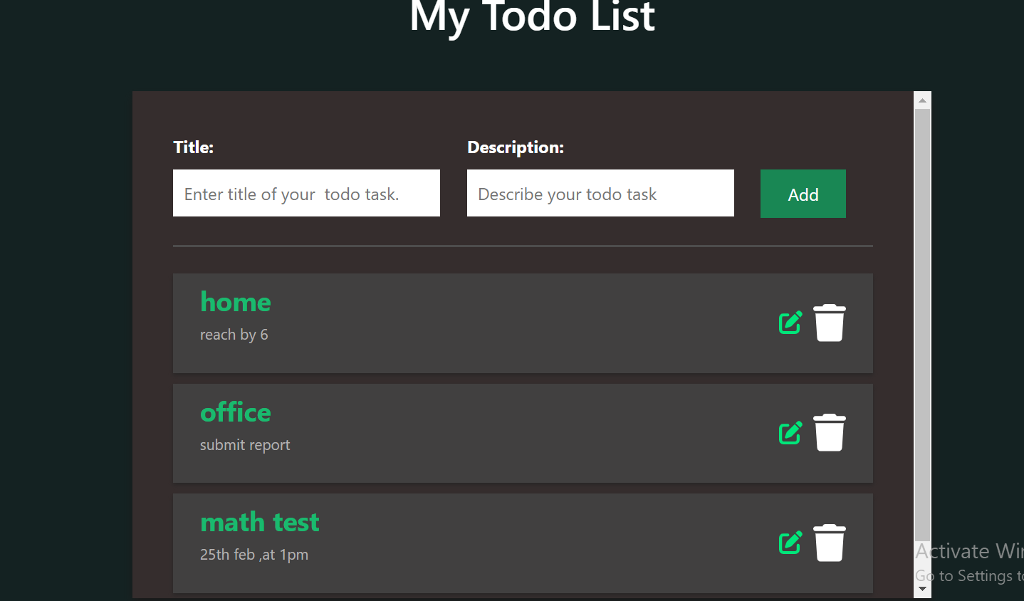 Todo List